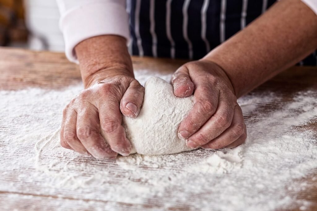 making dough 00 flour GettyImages 627030228