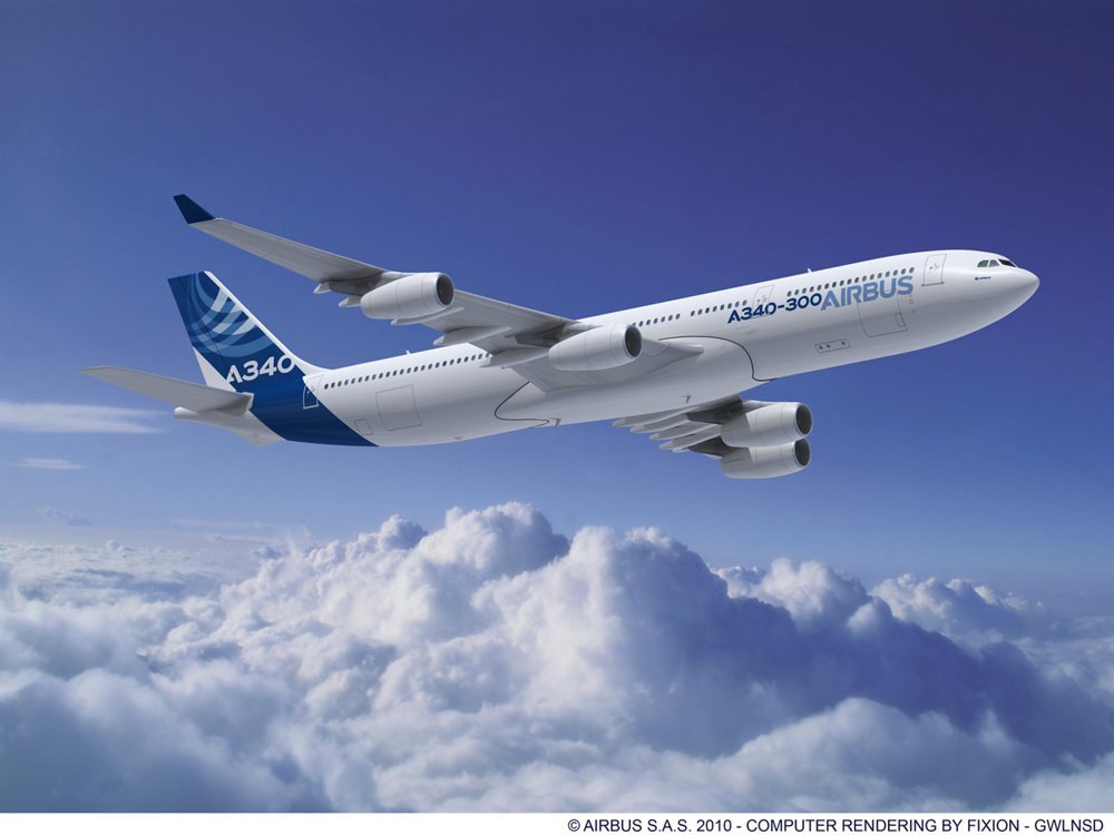 Top 10 biggest passenger airplane in the world 2021 2 A340 300 CFM AIRBUS V10 300dpi