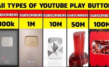 Youtube play button! How many types of? Let’s take a look at all 5 in details.. Youtubr play button