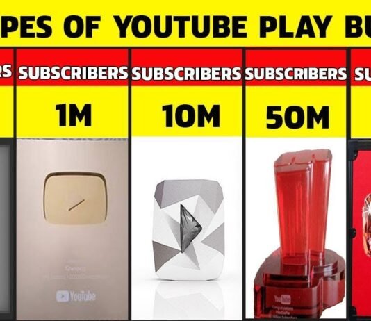 Youtube play button! How many types of? Let’s take a look at all 5 in details.. Youtubr play button