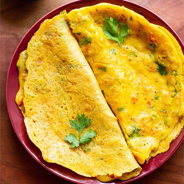 3 Simple, healthy and tasty South Indian breakfast recipes. 3 besan chilla 3