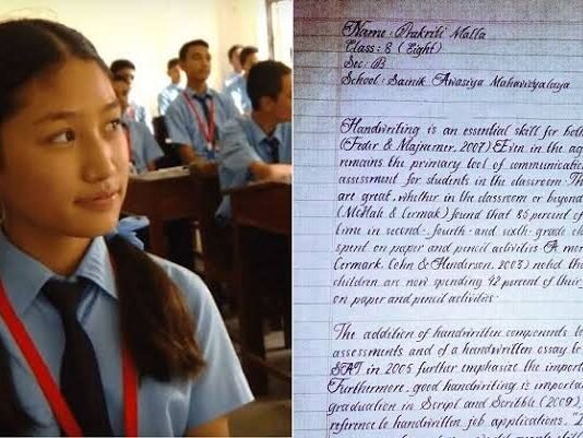 Beautiful Handwriting : The Girl From Nepal Is Having The World’s Most Beautiful Handwriting! Beautiful Handwriting : The Girl From Nepal Is Having The World's Most Beautiful Handwriting!