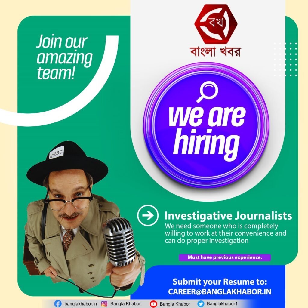 "Kickstart Your Journalism Career: Opportunities for Recent Mass Communication & Journalism Graduates with Bangla Khabor 1 https://www.facebook.com/photo/?fbid=720124686798558&set=pcb.720129996798027
